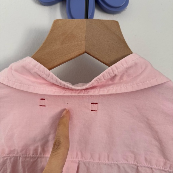 xirena XS beau shirt light pink button up office preppy - Picture 6 of 8